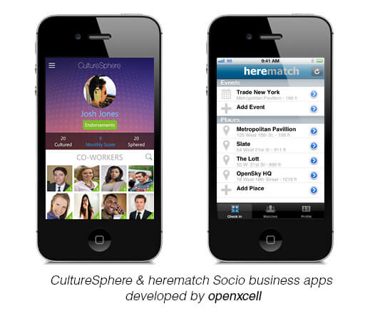 CultureSphere and herematch Socio Business Apps