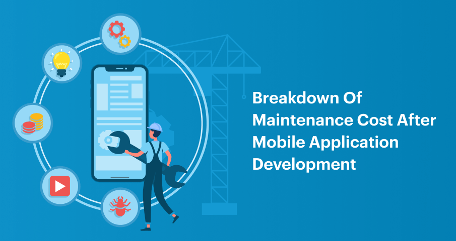 Breakdown of Maintenance cost after mobile application development